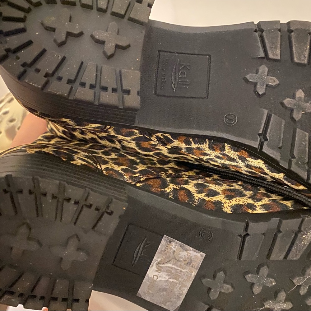 Kali Brown and Black Combat Moto Boots - Picture 5 of 6